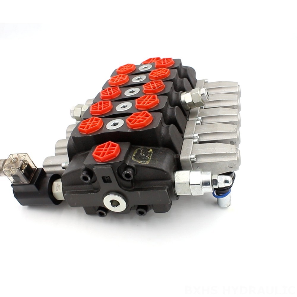 Electric Hydraulic SD8 5-Spool Hydraulic Directional Valve | Factory Direct & Customizable image